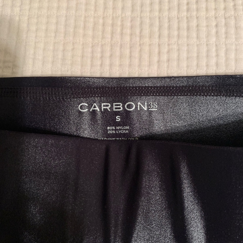 Carbon38 high rise metallic 7/8 leggings size small